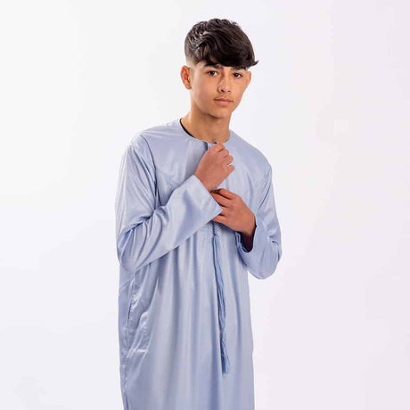 Boys Sky Blue Emirati Thobe