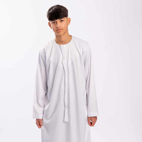 Boys White Emirati Thobe
