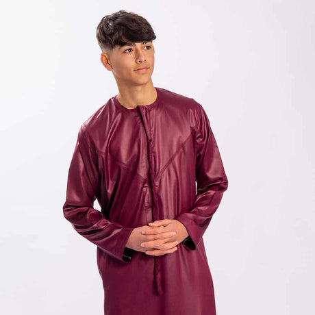 Boys Maroon Emirati Thobe 