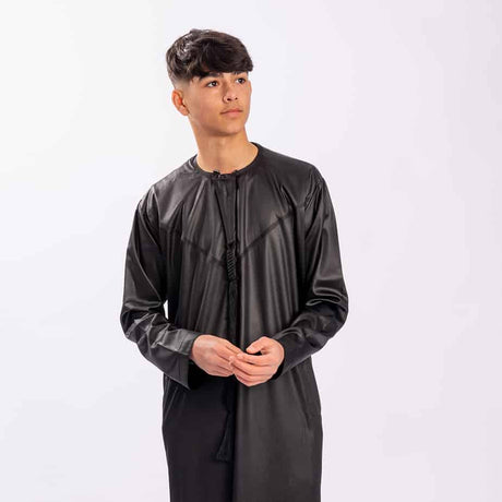 Boys Black Emirati Thobe