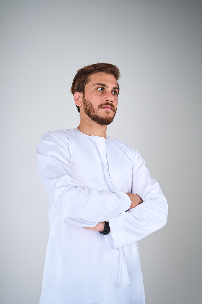 White Cheap Thobe | Cheap Mens Thobes | Hub Alhaya Mens Jubba