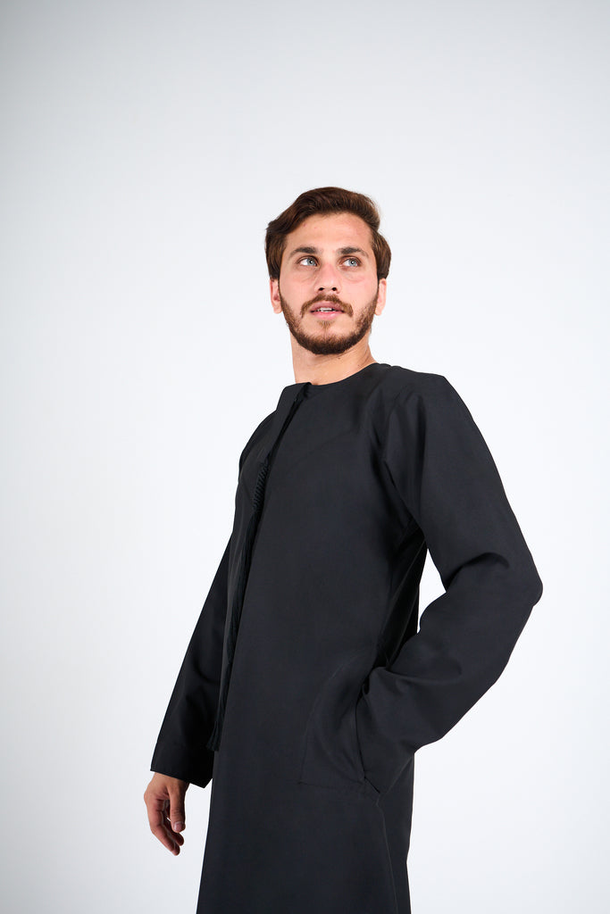 Black Thobe | Basic Thobes Hub Alhaya | Everyday men thobes